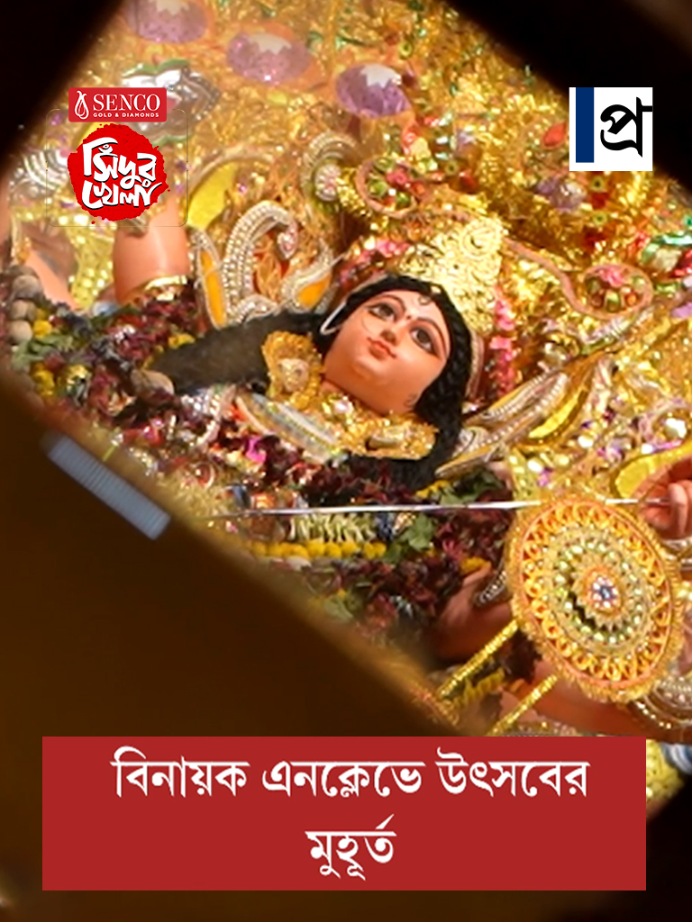 সেনকোর সাজে সিঁদুর খেলা, বিনায়ক এনক্লেভে উৎসবের মুহূর্ত